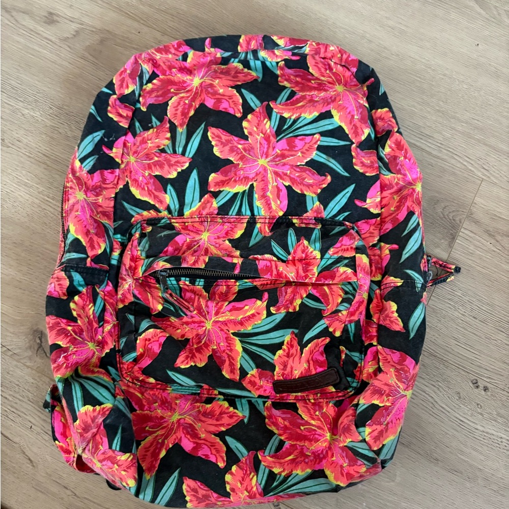 Billabong floral backpack